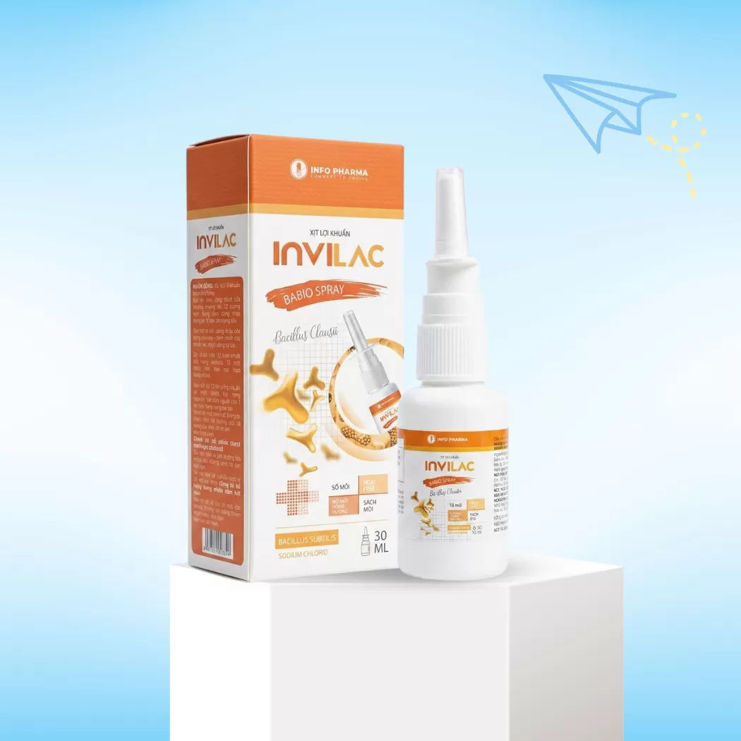 XỊT LỢI KHUẨN INVILAC BABIO SPRAY