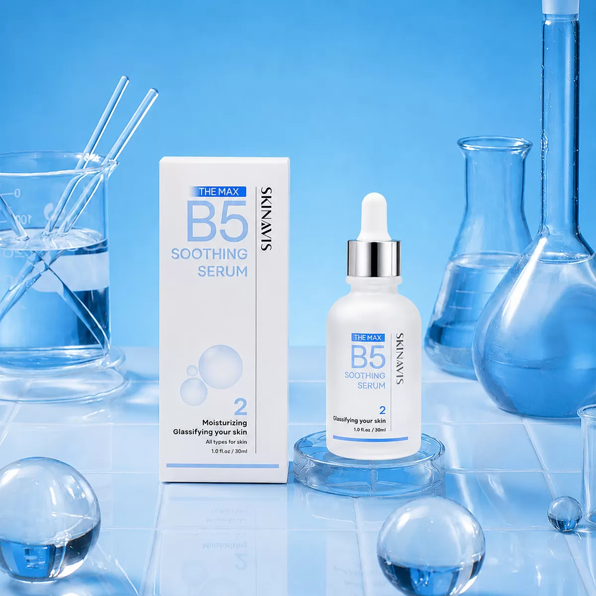 SKINAVIS THE MAX B5 Soothing Serum 2 – dưỡng chất cấp ẩm cho da
