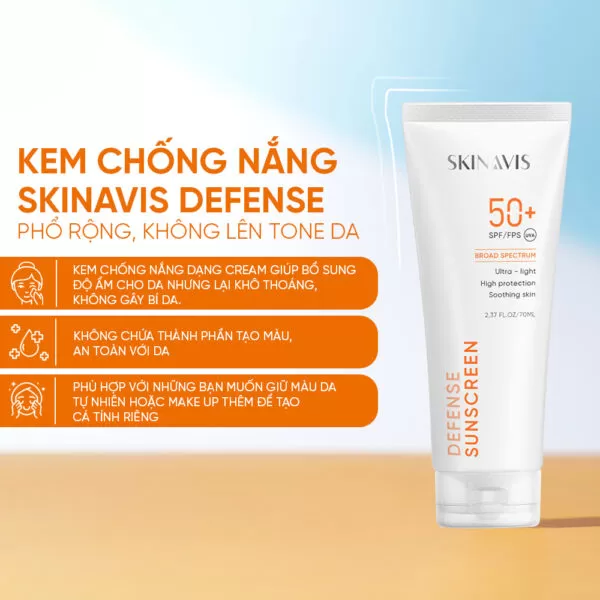 Kem chống nắng Skinavis defense – Phổ rộng, không lên tone da